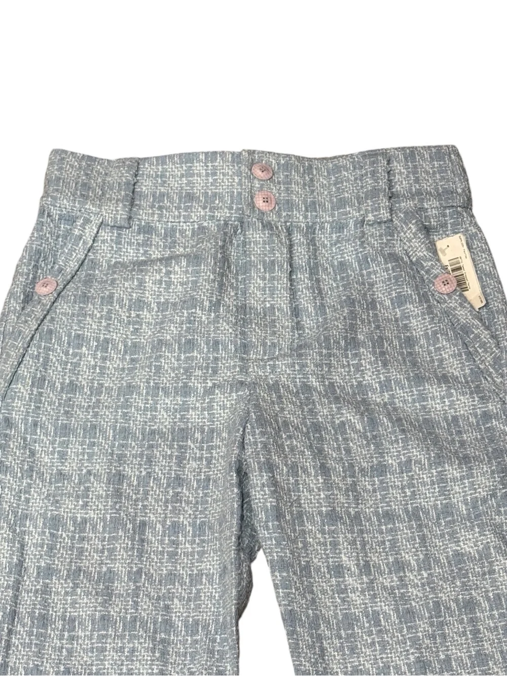 ORTTU Light Blue Tweed Cropped Pants Men’s Sz M